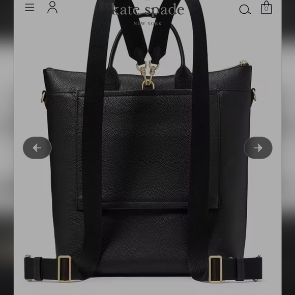 Kate Spade Convertible Walker Backpack Cherry Juice - Picture 9 of 16